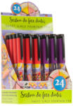 Ecada Set 24 stilouri cu penita ascunsa Ecada de fete dulci, corp din plastic (93106F-24)