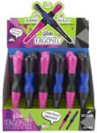 Ecada Set 24 stilouri Ecada Ergonel, penita din iridiu tip F (Fine), Grip ambidextru (93109-24)
