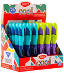 DACO Set 24 stilouri Daco Cool, penita din iridiu tip F (Fine), corp din plastic (ST206)