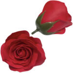  Szappanrózsa fej 6, 5x6, 5 cm piros