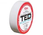 TED Banda izolatoare PVC 10m x 19mm, pentru protectia si izolarea cablurilor, alb, TED TED004826 (TED004826)