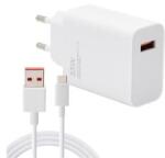 Xiaomi MDY-16-EF hálózati töltő USB aljzat (33W, PD gyorstöltő + Type-C kábel) FEHÉR (159807)