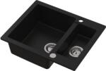 Ruvetti Signum chiuvetă din granit 60.5x49.5 cm negru 3001S_BC1520_W (3001SBC1520W) Chiuveta