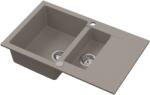 Ruvetti Signum chiuvetă din granit 79x49.5 cm bej 3001S_BE1560_W (3001SBE1560W) Chiuveta