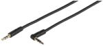 Vivanco Кабел Vivanco 45514, 3.5mm jack(м) към 3.5mm jack(м), 0.5м, черен, позлатени контакти (45514)