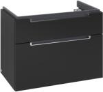 Villeroy & Boch Subway 2.0 dulap 78.7x44.9x59 cm sub chiuveta pe perete negru A91410VL (A91410VL)