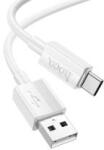 hoco. X107 adatkábel (USB - Type-C, 3A, 100cm) FEHÉR (163009)