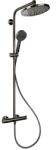 Hansgrohe Crometta set de duș perete cu termostat cu duș de ploaie negru 27268340 (27268340)
