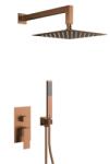 Armatura Logon Brushed Rose Gold set de duș ascuns cu duș de ploaie cupru 5139-501-34 (513950134)