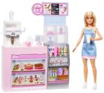 Mattel Barbie, Cafenea, set de joaca cu papusa si accesorii Papusa Barbie