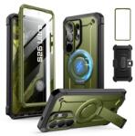 SUPCASE Samsung S26 Ultra Supcase Unicorn Beetle Pro Mag Defender Műanyag Telefonvédő 360°-Os Védelem, Mágneses, Sötétzöld