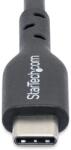 StarTech USB2CC2MNC USB-C Apa - USB-C Apa 2.0 Adat és Töltő Kábel - Fekete 2m