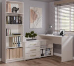 GreenSite Dany Sarok Íróasztal Polccal, Tárolóval, 120x76x50 cm, Kasmír