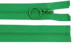 Fashion Műanyag fogú, bontható cipzár, kabátokba, 3mm, 50cm hosszú, 590485, páfrányzöld