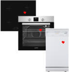 HOMEFORT HOMEFORT HSB64DGX Beépíthető Sütő + HOMEFORT HFBI64T0B Beépíthető Indukciós főzőlap + HOMEFORT HMGS0421AW Szabadonálló mosogatógép (HSB64DGX + HFBI64T0B + HMGS0421AW)