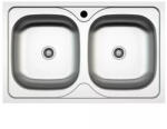 MOFÉM EVO2 2B kétmedencés rozsdamentes acél mosogatótálca - szatén felülettel 800×500 mm 760012810 (760012810)