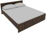 Meble Stolarz Pietro II NEW Kétszemélyes Ágykeret 160x200, Ágyráccsal Bronz-tölgy