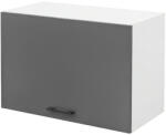  Praktik 60 felső szekrény 1 felnyíló ajtós, fehér-antracit (PR60F1ANYFHAN) - watermarkt