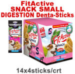 FitActive Hypoallergenic Denta-Sticks Digestion Rosemary & Curcuma - Batoane care susțin digestia și curăță dinții (S) (14 pliculețe | 14 x 140 g) 1960 g