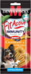 FitActive Hypoallergenic Denta-Sticks Immunity Cranberry & Curcuma - Batoane pentru întărirea sistemului imunitar și pentru curățarea dinților pentru câini (M) 150 g