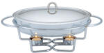 Berlinger Haus melegen tartó ovális tálaló edény hőálló üvegből, fedővel, 3L (BH-1382)