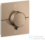 Hansgrohe AXOR SHOWERSELECT ID Square 2 funkciós falsík alatti termosztátos csaptelep, szálcsiszolt vörös arany hatású 36752310 (36752310)