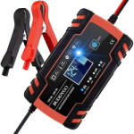 BLACK 12V 8A 24V 4A 6-150Ah intelligens impulzus javító akkumulátor töltő (BLACK-Smart-Charger-12V-24V)
