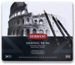 Derwent Grafitceruza szett 24db-os DERWENT 13B-9H (34202)