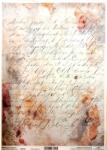  Decoupage rizspapír A/4 Kézírás (R2712)