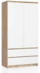  Dulap S90 2u 2s Clp Pk Sonoma / Alb Comoda