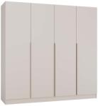  Dulap Senso 4d 200 Cm 4 Uși Mânere Aurii Pentru Living Dormitor Cașmir Bej Comoda