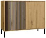  Comodă cu fațadă canelată Dulap KAMARO 2D Slim / Neted DUB ARTISAN Lamely Comoda