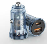 Autolife Autós gyorstöltő 07AC - 20W - Quick Charge 3.0 - 12-24V (07AC)