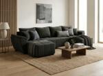  Coltar extensibil in forma de U LIVARO, gri inchis, 305x140 cm