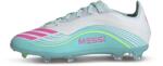 Adidas F50 Elite FG stoplis focicipő, gyerekméret, fehér - türkíz, Messi (JQ0930)
