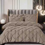 Dormy Gumis ágyneműhuzat-garnitúra 6 részes, Rynker, sötétbézs, finom pamut, 160x200 (JORYEL-63333)