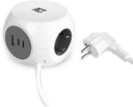 ACT Power Strip Cube F Socket Hálózati Elosztó 3DIN 1, 5m White