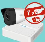 HiLook by Hikvision 7 csőkamerás, 4MP IP komplett kamerarendszer szett