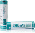 KeepPower 18650 3, 7V 3200mAh védett Li-ion akkumulátor USB C (P1832TC)
