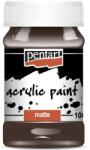 Pentart Matt akrilfesték 100 ml sötétbarna 5141