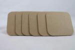 Penta collection Poháralátét MDF, 9x9 cm, négyzet 6 db/szett
