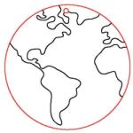 Penta collection Fafigura, 5 db/csomag - földgömb 407