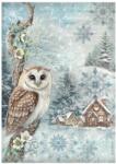 Stamperia A4 rizspapír csom. - The Owl's House owl