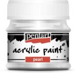 Pentart Gyöngyház akrilfesték 50 ml ezüst