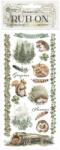 Stamperia Rub-on cm 10, 16x21, 6 - Herbarium Silvae forest