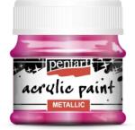 Pentart Metál akrilfesték 50 ml magenta