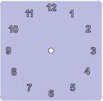 Penta collection Fa óralap négyzet arab számmal 3, 15 cm-es