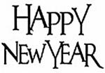 Stamperia Akril pecsételő 5 x 7 cm - Happy New Year