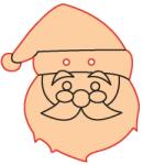 Penta collection Fafigura gomb 95 - télapó 10 db/csomag