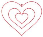 Penta collection Fafigura, 5 db/csomag - szivecske 40